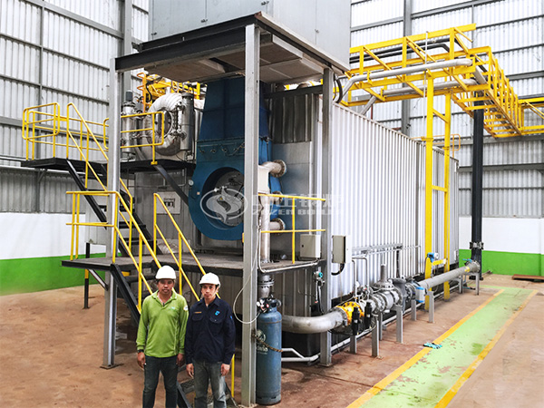 35噸SZS燃氣蒸汽鍋爐項目