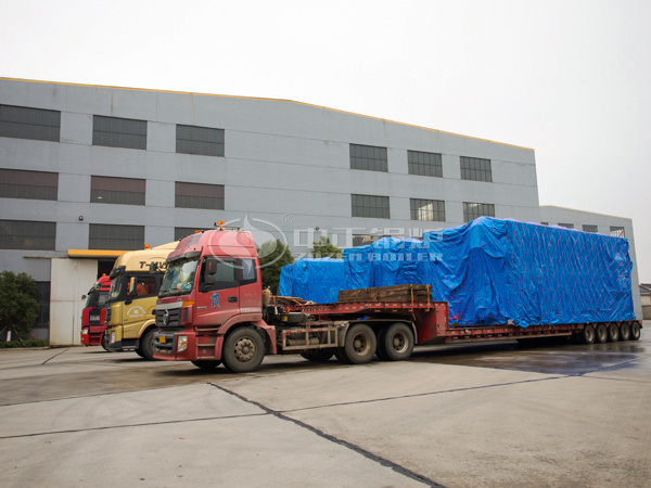 已完成裝車發貨的3臺中正SZS系列燃氣蒸汽鍋爐