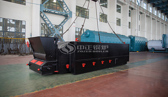 玉鋒實業10噸SZS系列燃氣蒸汽鍋爐項目