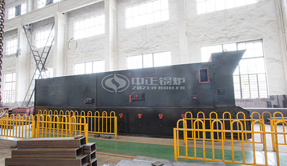 紡織業15噸DZL系列燃生物質三鍋筒蒸汽鍋爐項目